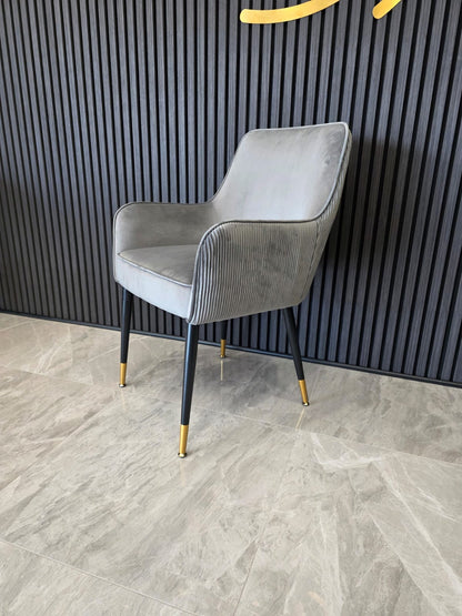 Madrid Chair | Grey Velvet