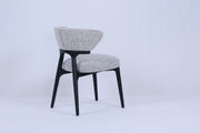 Nairobi Chair | Black Wood - Grey Fabric