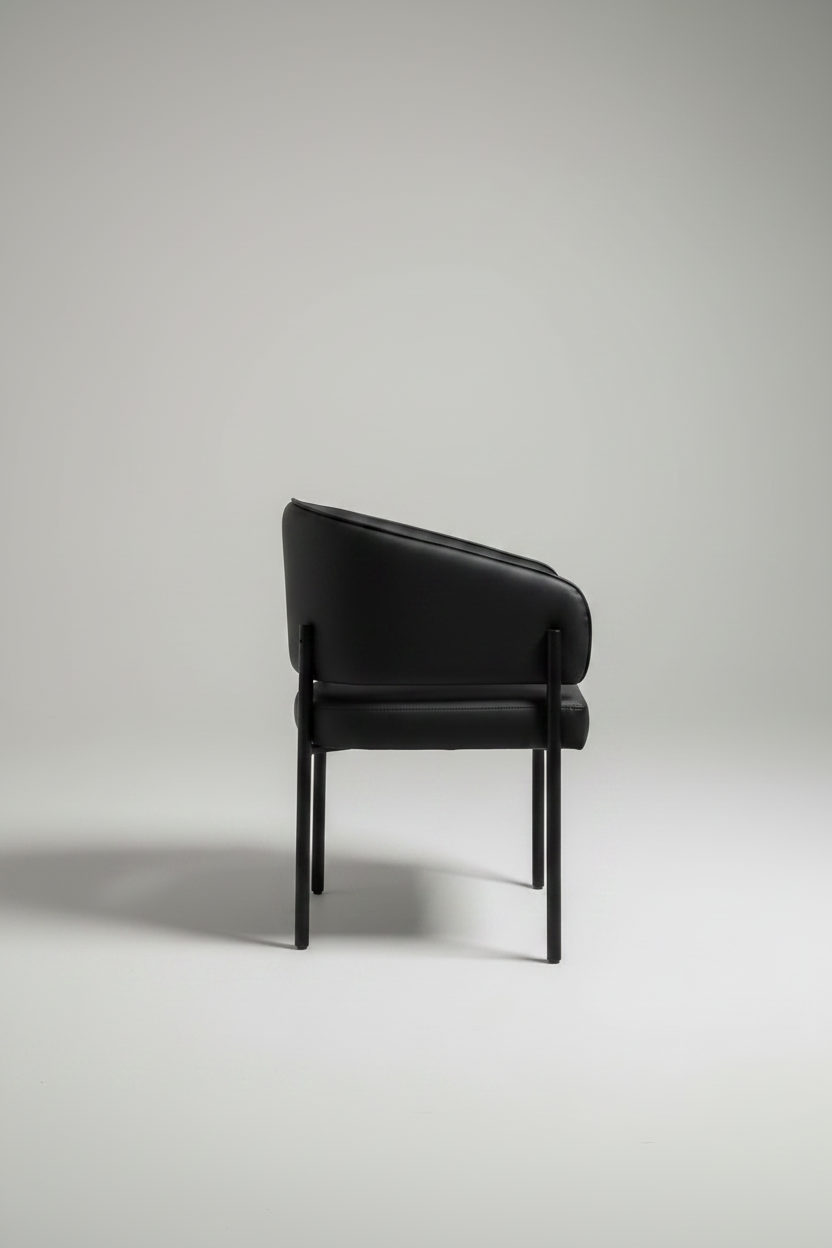 Tiffany Chair | Black PU Leather