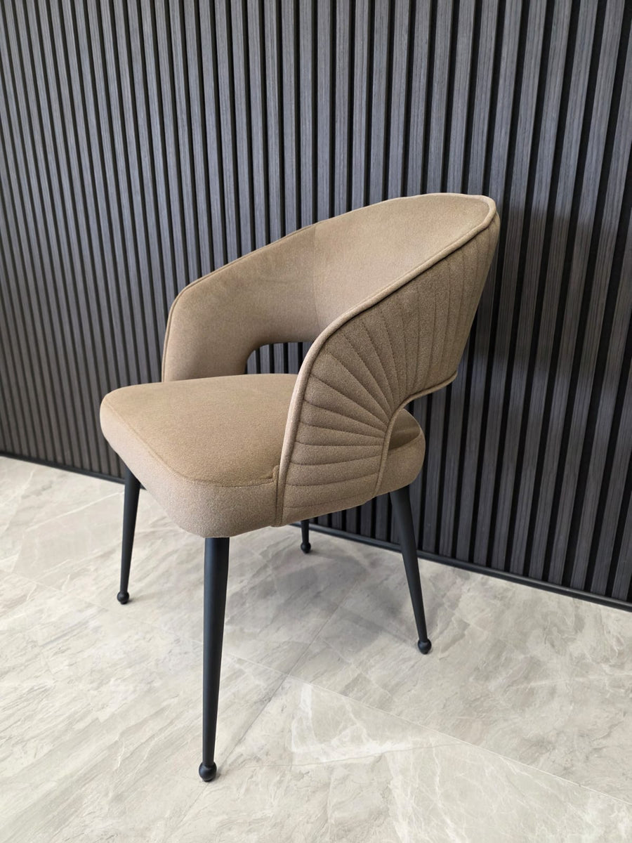 Bella Chair | Mocha Mohair