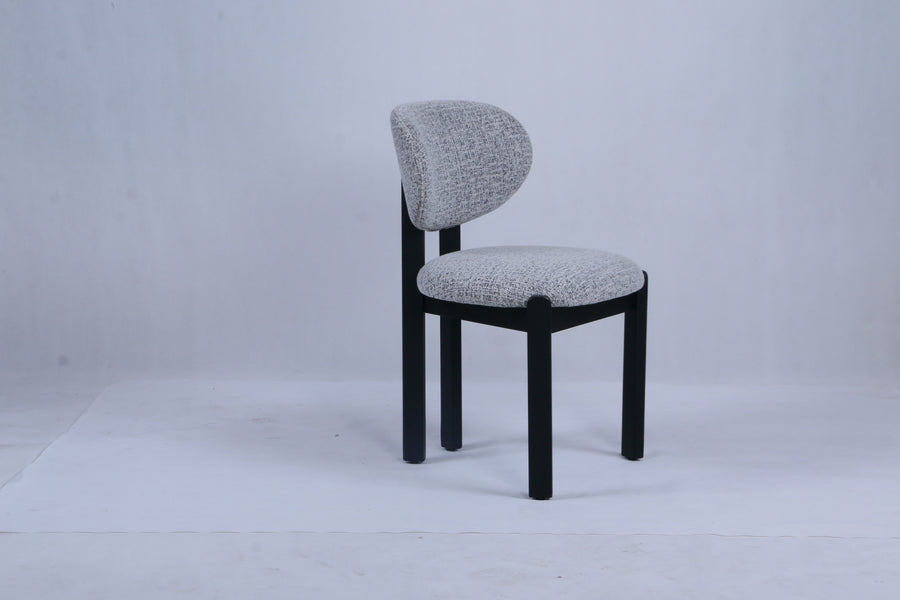 Dove Chair | Black Wood - Grey Fabric ( Pre Order Available )