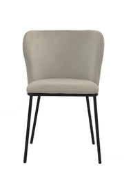 Clara Chair | Light Grey Mohair