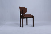 Dove Chair | Walnut Wood - Tan PU Fabric