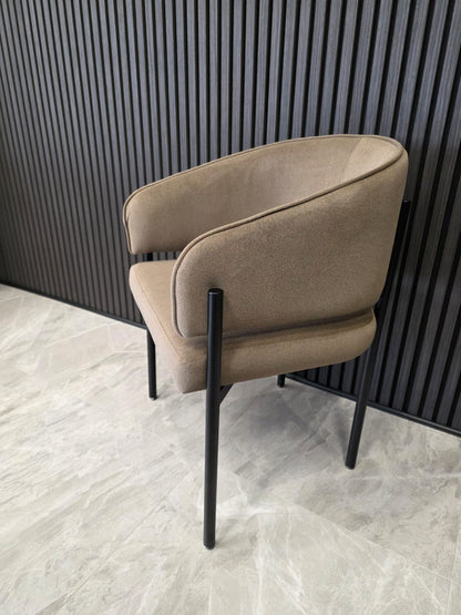 Tiffany Chair | Brown Mocha Fabric