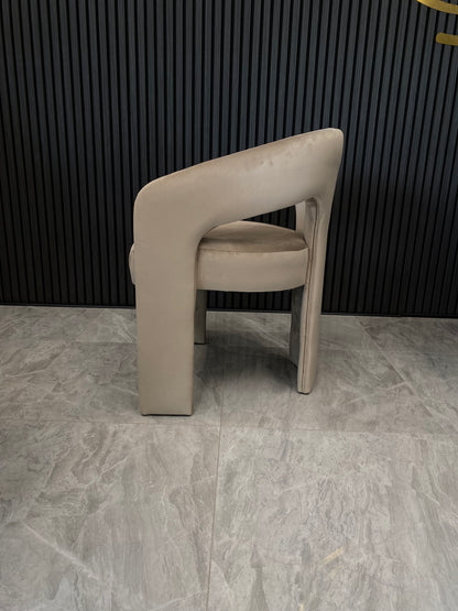 Avalon Chair | Mink Velvet Fabric