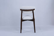 Magnus Chair | Walnut Wood - White Fabric