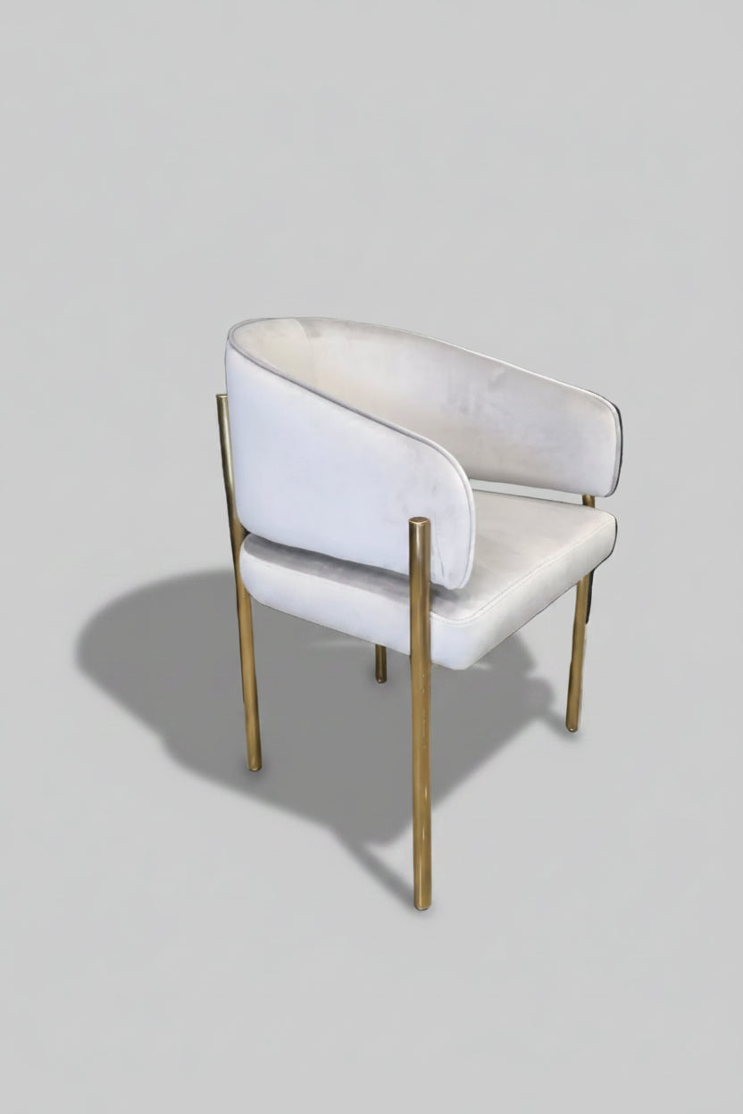 Tiffany Chair | Silver Velvet