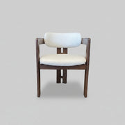 Ebony Chair | Walnut - Boucle Fabric
