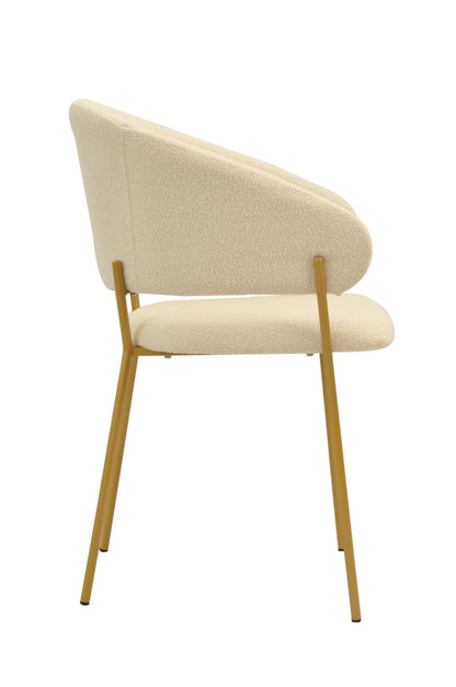 Roma Chair | White Boucle