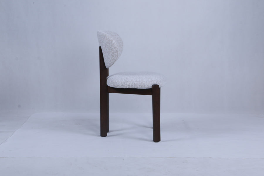 Dove Chair | Walnut Wood - Wheat Fabric