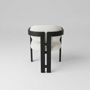 Ebony Chair | Black - Linen Fabric