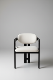 Ebony Chair | Black - Linen Fabric