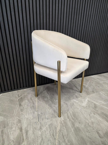 Ophelia Chair | Offwhite Velvet