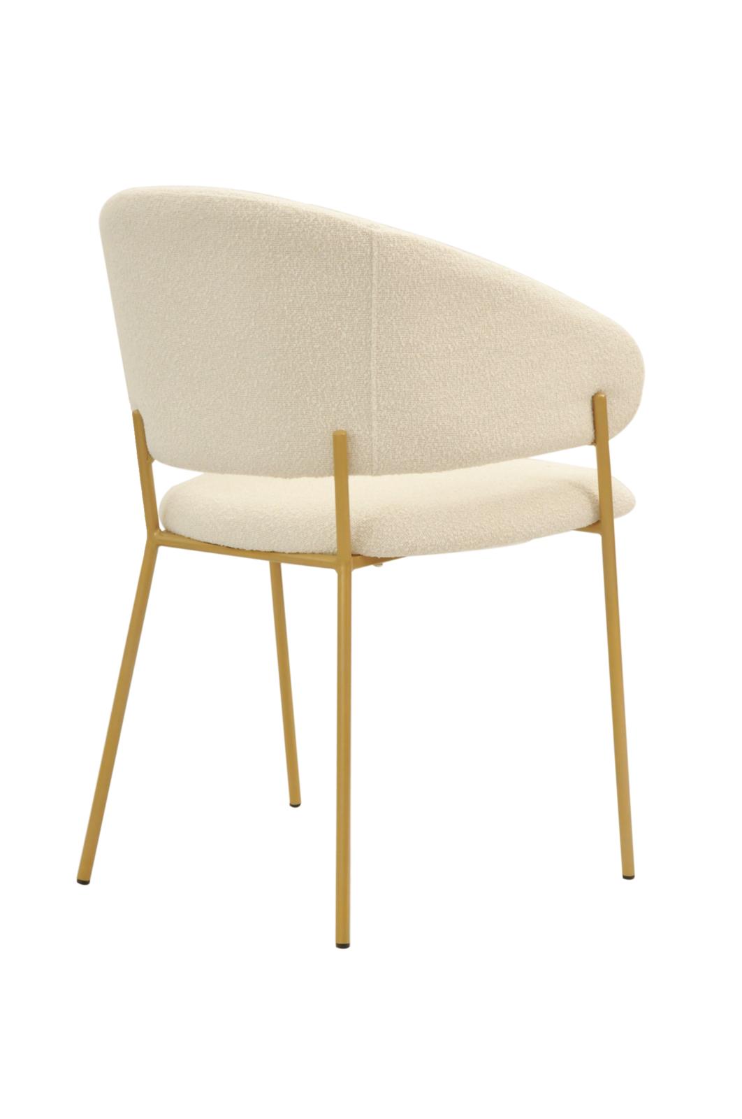 Roma Chair | White Boucle