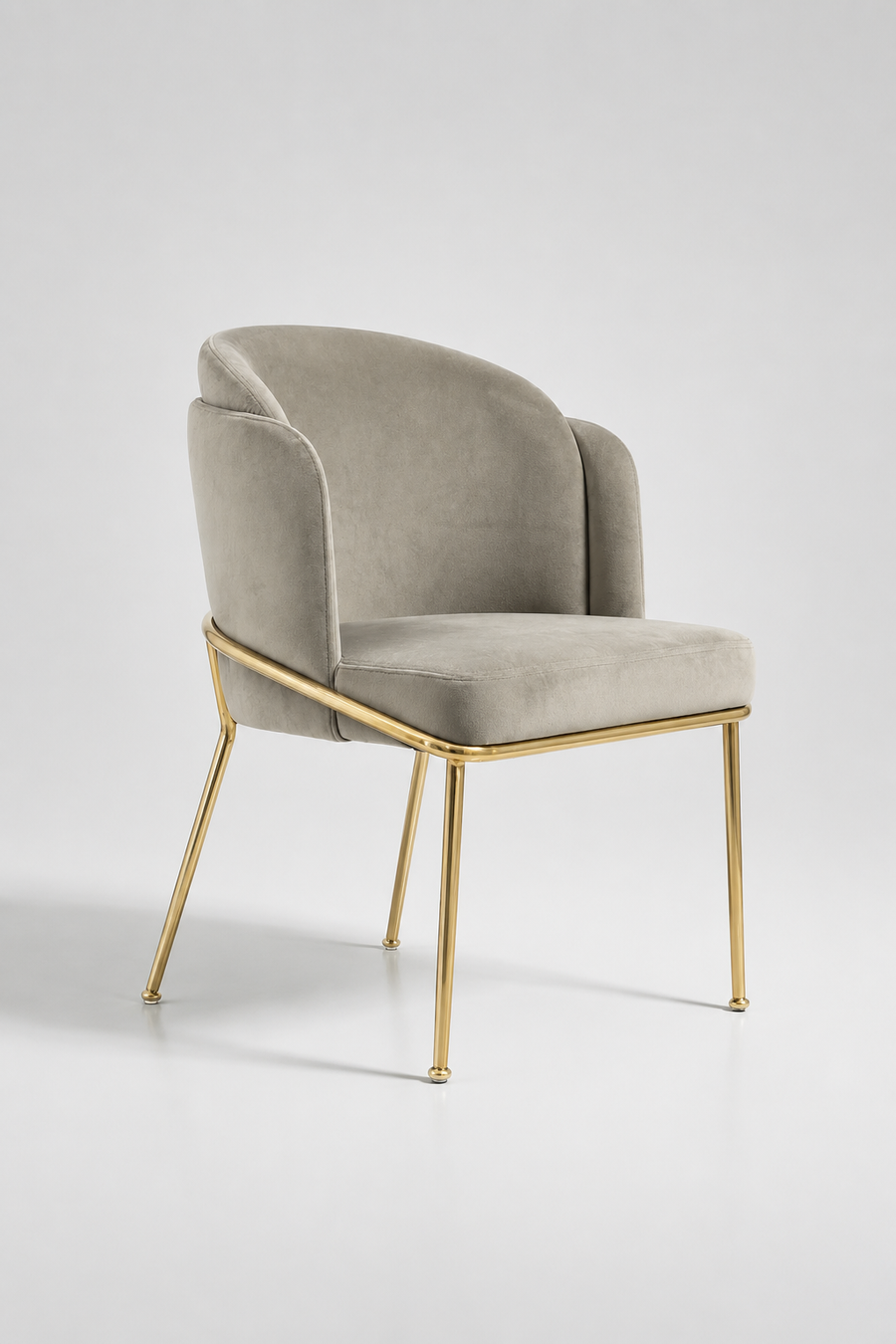 Amara Chair | Grey Velvet