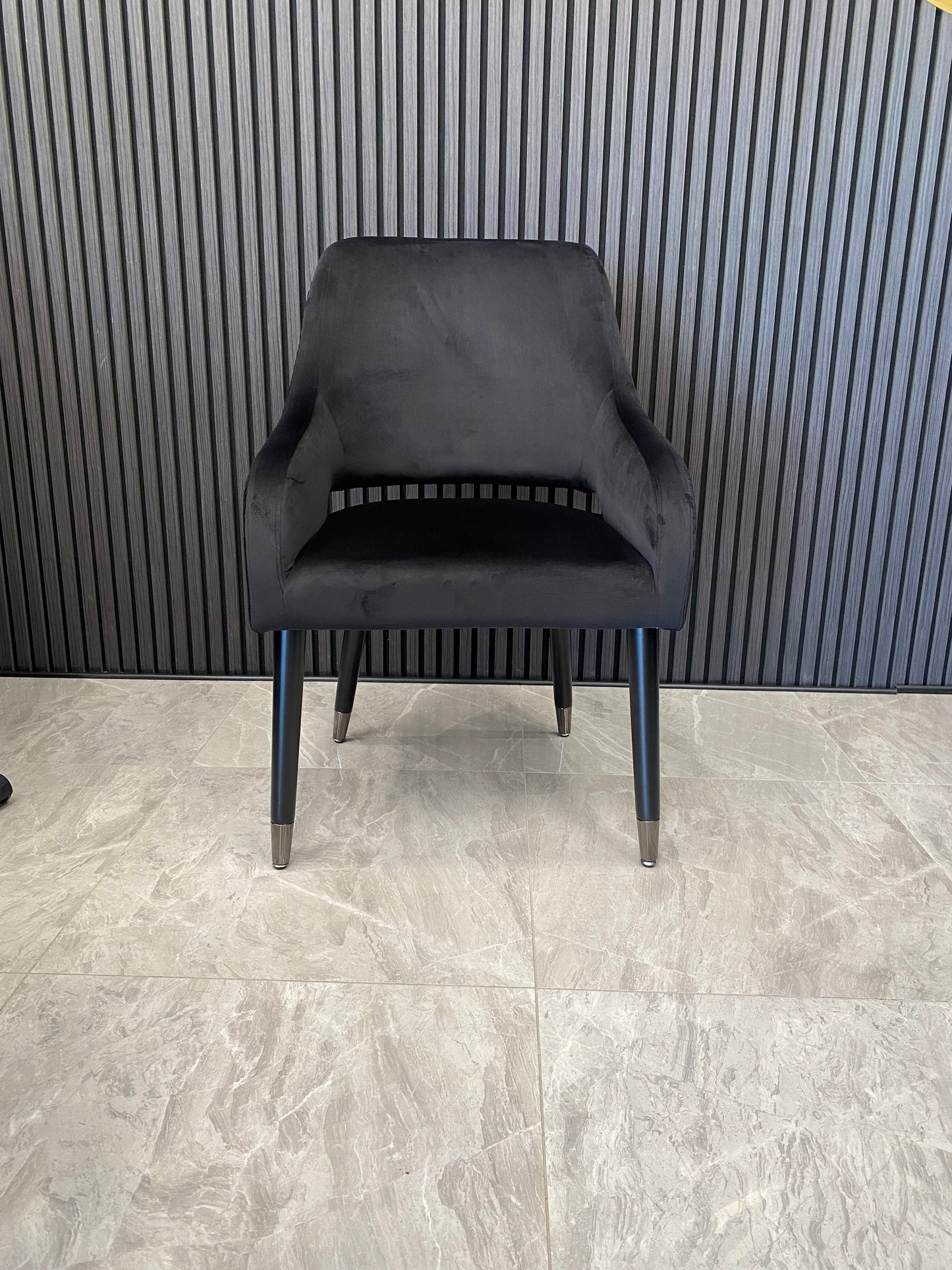 Ophelia Chair | Black Velvet