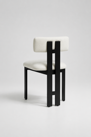 Arista Chair | Black Wood - Offwhite Linen