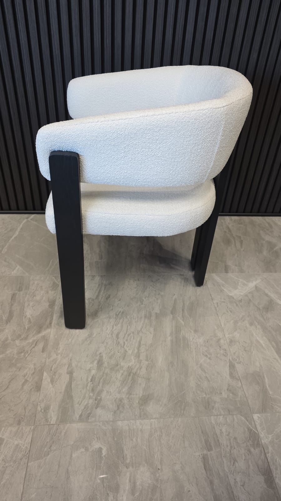 Tisorie Chair | White Boucle