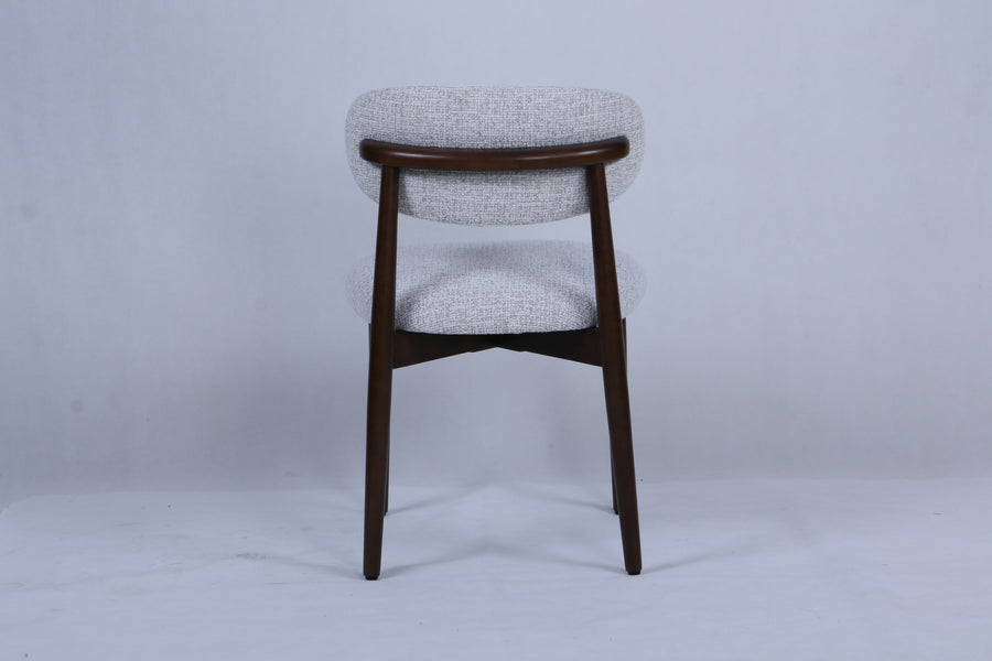 Magnus Chair | Walnut Wood - Wheat Fabric