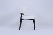 Nairobi Chair | Black Wood - White Fabric