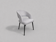 Bella Chair | Silver Velvet