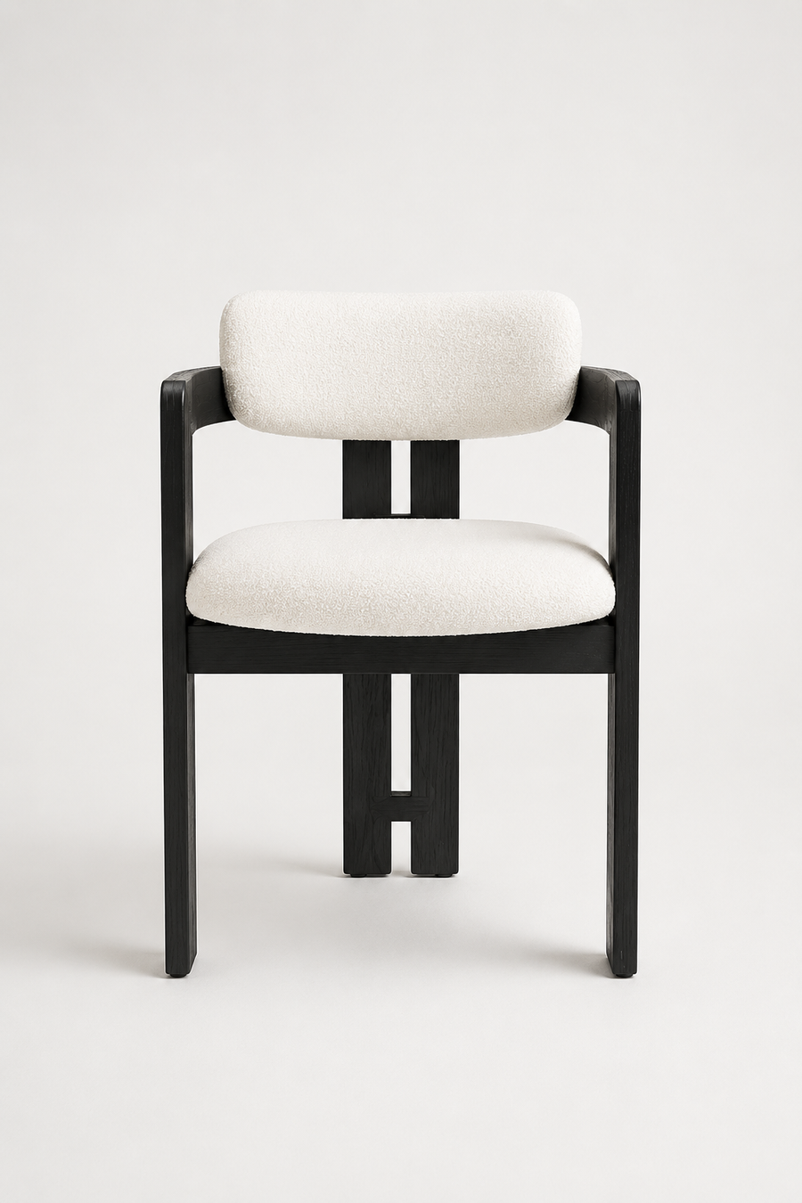 Ebony Chair | Black - Boucle Fabric