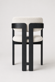 Ebony Chair | Black - Boucle Fabric