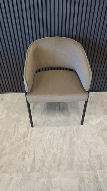 Tiffany Chair | Brown Mocha Fabric