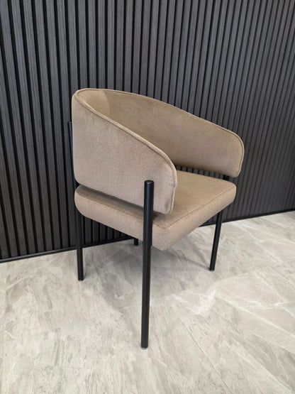 Tiffany Chair | Brown Mocha Fabric