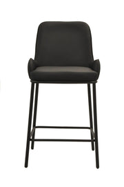 Ella Barstool | Black PU Leather