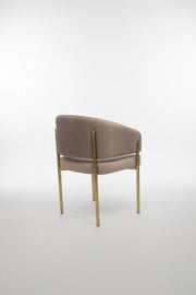 Tiffany Pleated Chair | Mink Velvet