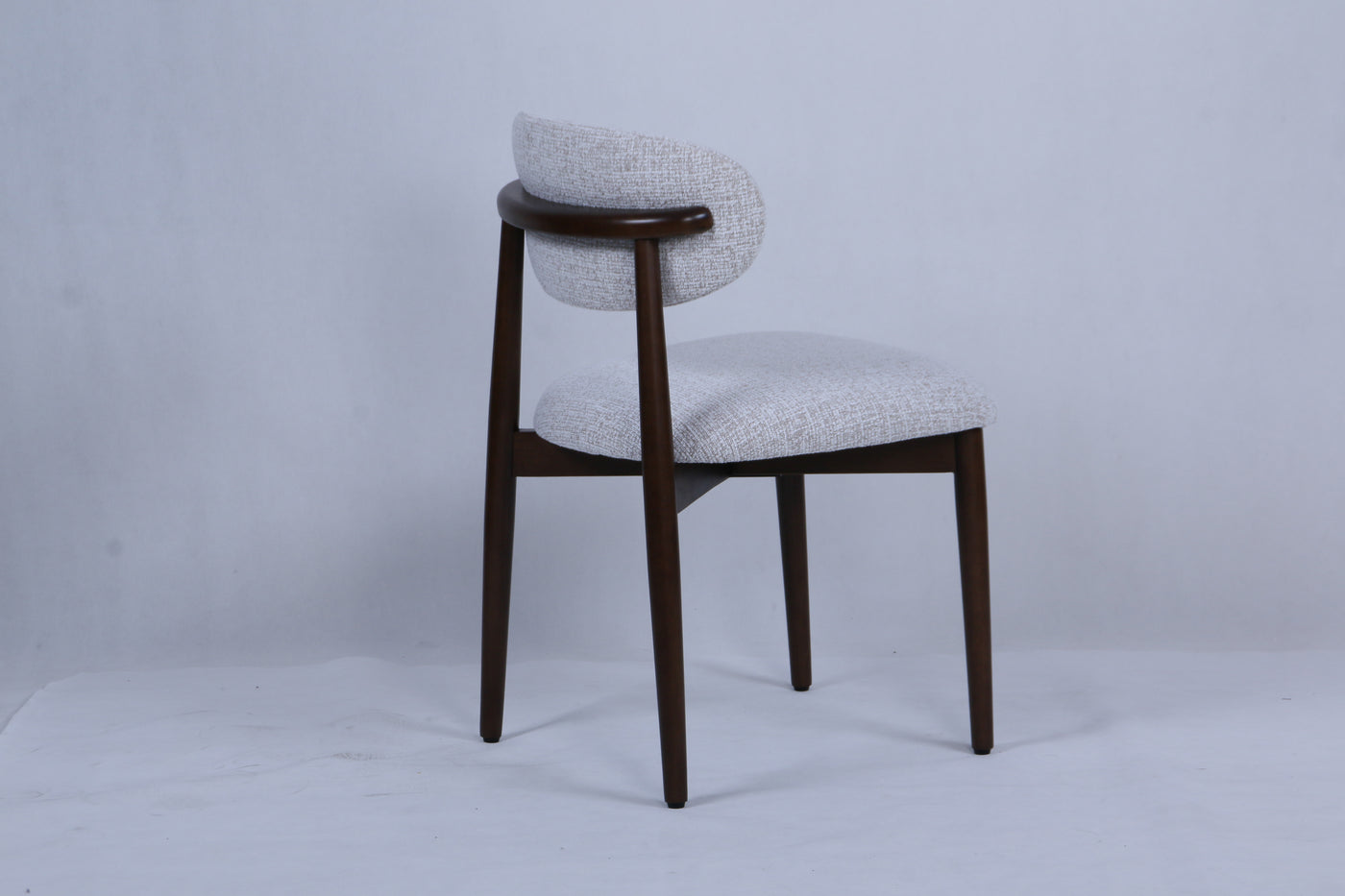Magnus Chair | Walnut Wood - Wheat Fabric