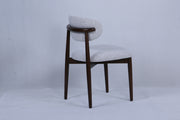 Magnus Chair | Walnut Wood - Wheat Fabric