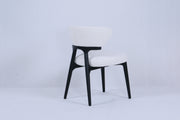 Nairobi Chair | Black Wood - White Fabric