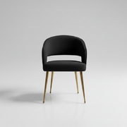 Bella Chair| Black Velvet