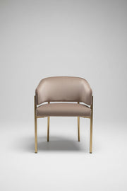 Tiffany Pleated Chair | Mink Velvet