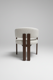 Tisorie Chair | Walnut Wood - Wheat Fabric
