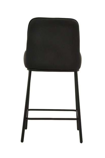 Ella Barstool | Black PU Leather