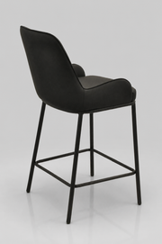 Ella Barstool | Black PU Leather