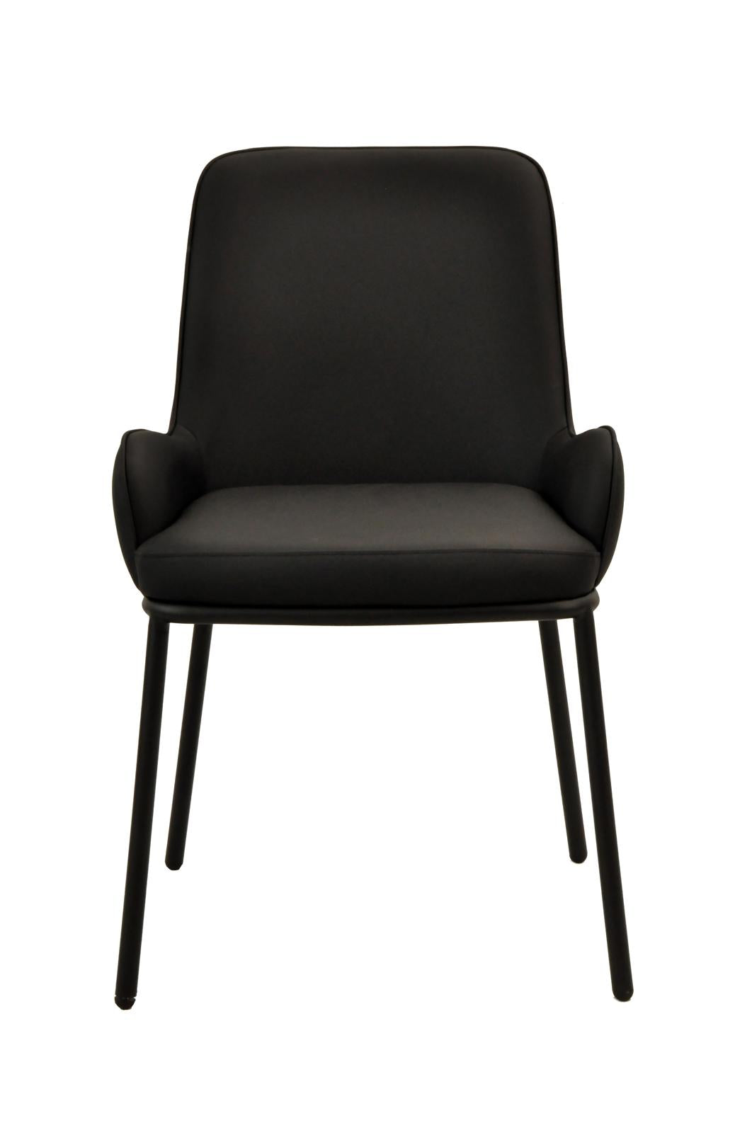 Ella Chair | Black Pu Leather