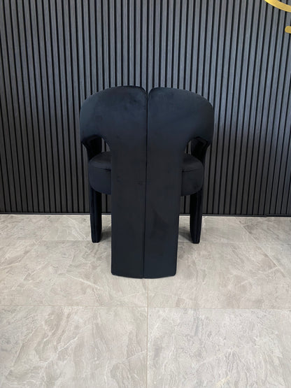 Avalon Chair | Black Velvet Fabric