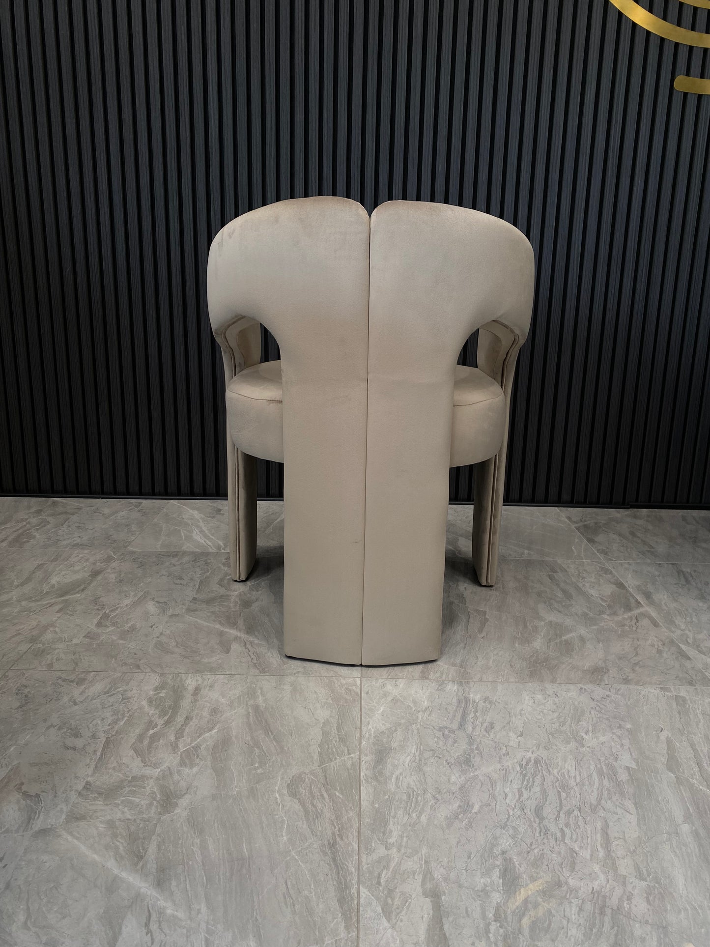 Avalon Chair | Mink Velvet Fabric