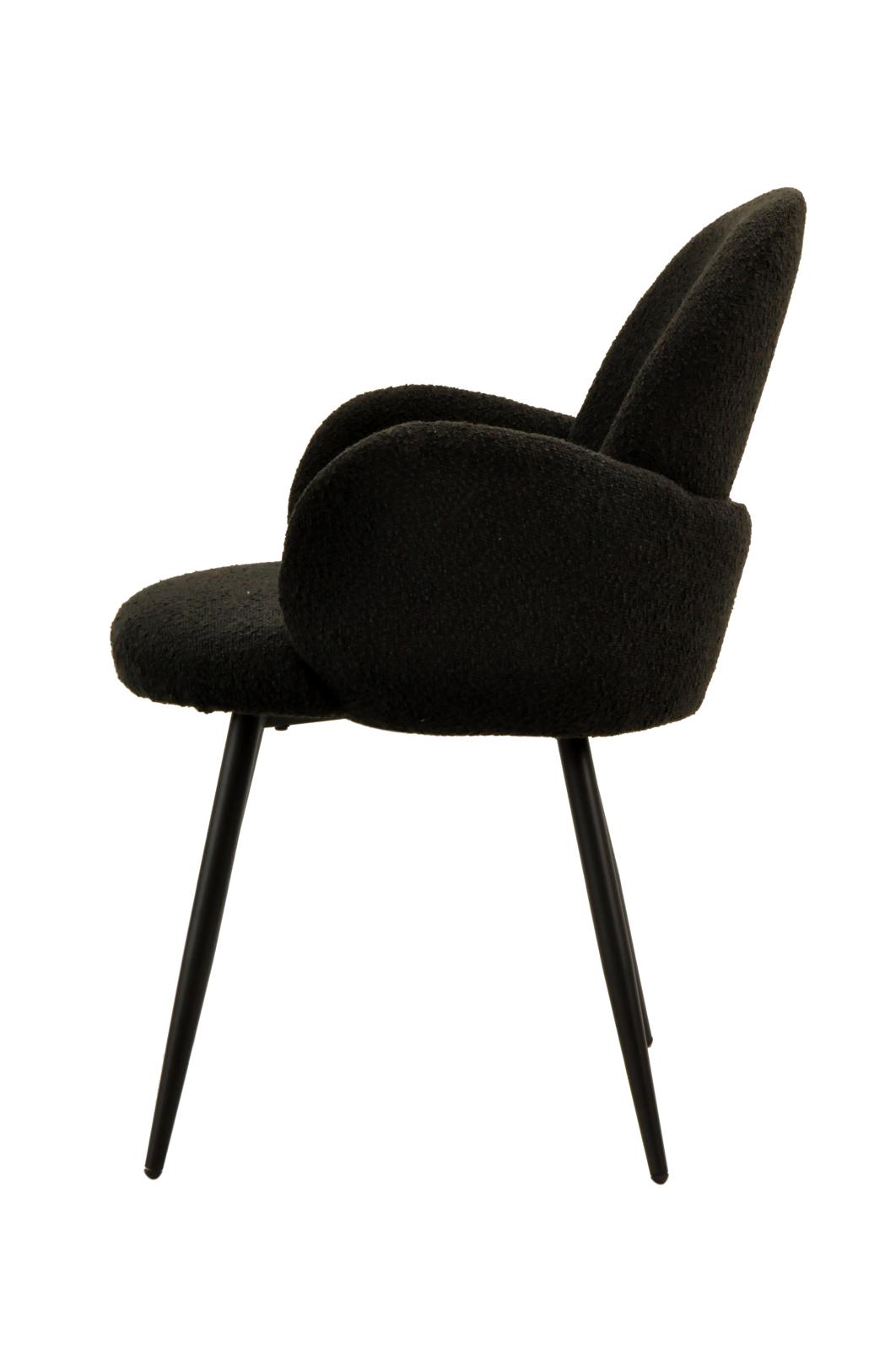 Eden Chair | Black Boucle
