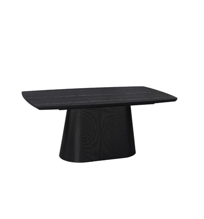 Artemis Table 180cm | Black Wood Top - Black Base