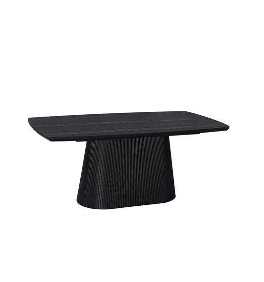 Artemis Table 180cm | Black Wood Top - Black Base