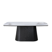 Artemis Table 180cm | Black Base - Chanel Stone Top