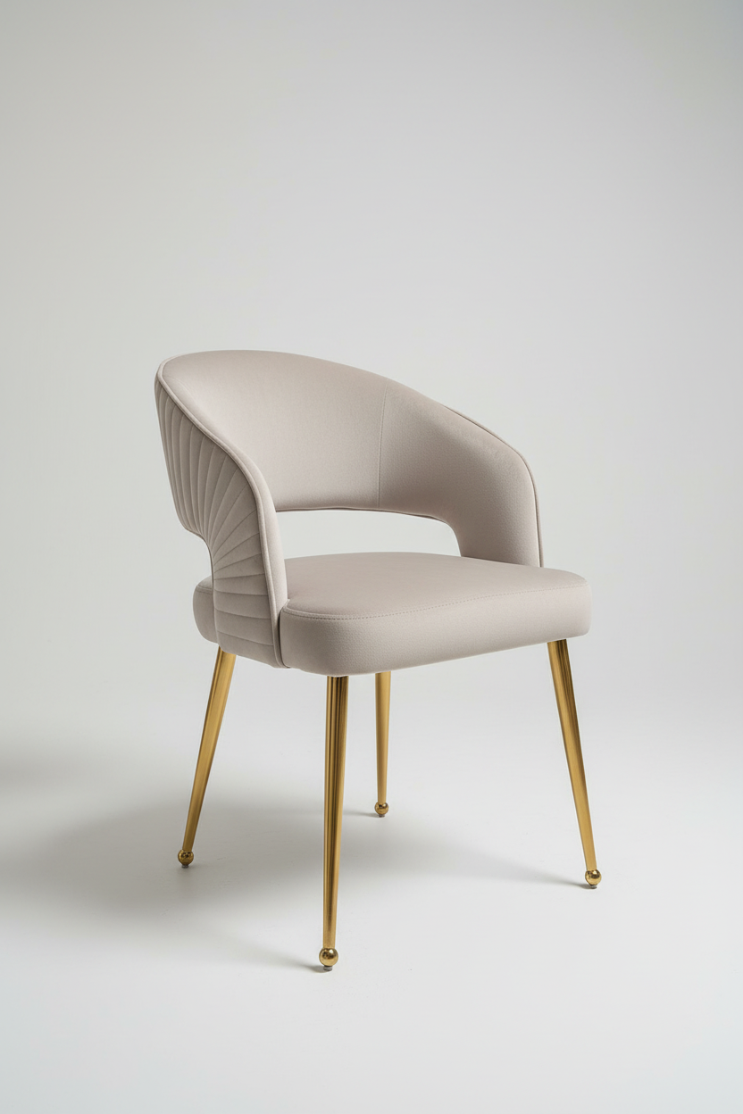 Bella Chair | Offwhite Velvet