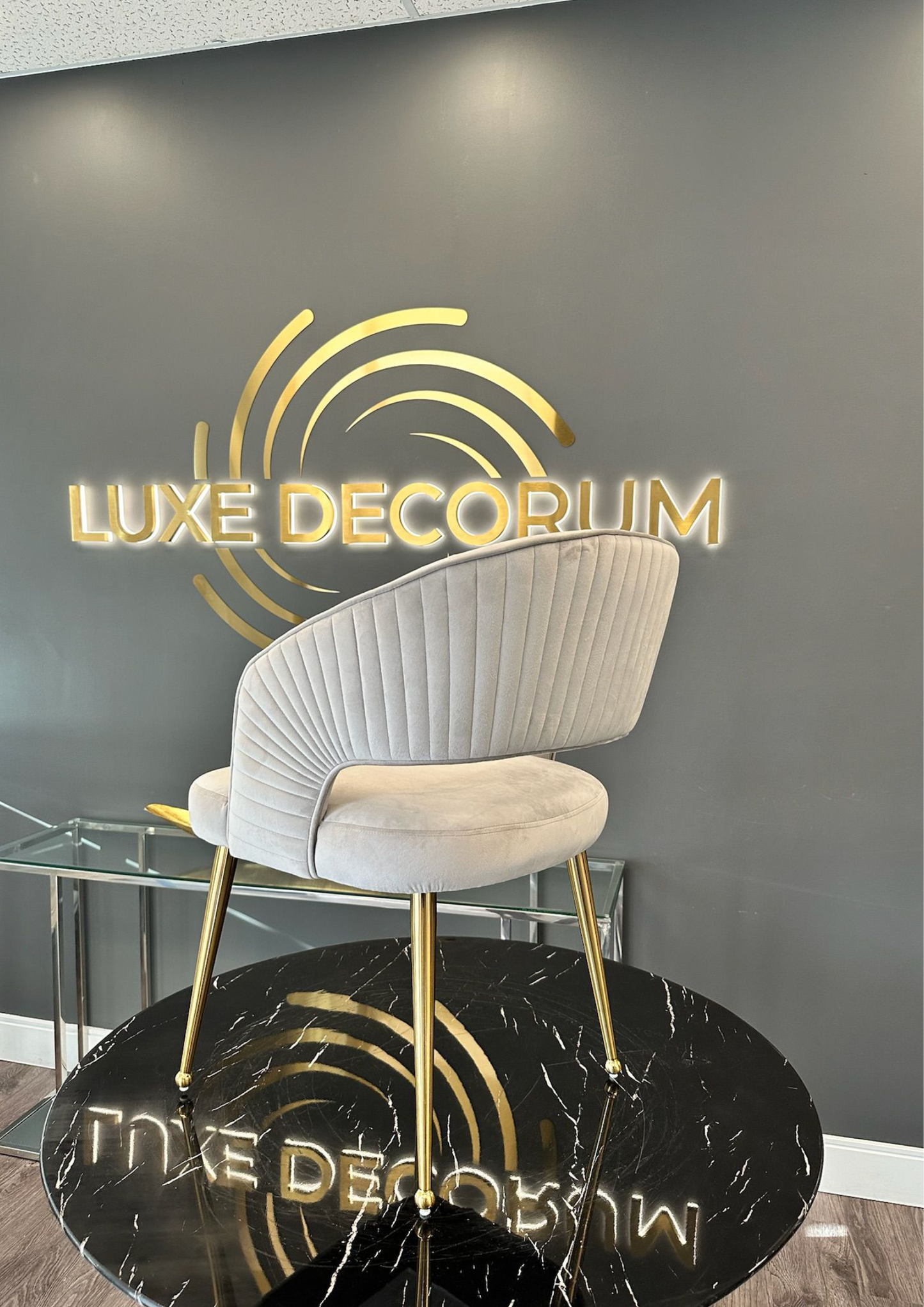 Bella Chair | Offwhite Velvet