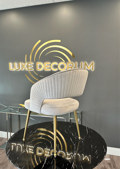 Bella Chair | Offwhite Velvet