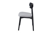 Havana Chair | Black - Glacier Grey Fabric